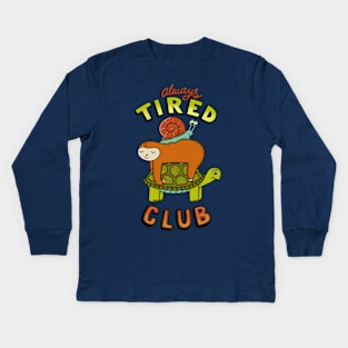 Always tired club Kids Long Sleeve T-Shirt